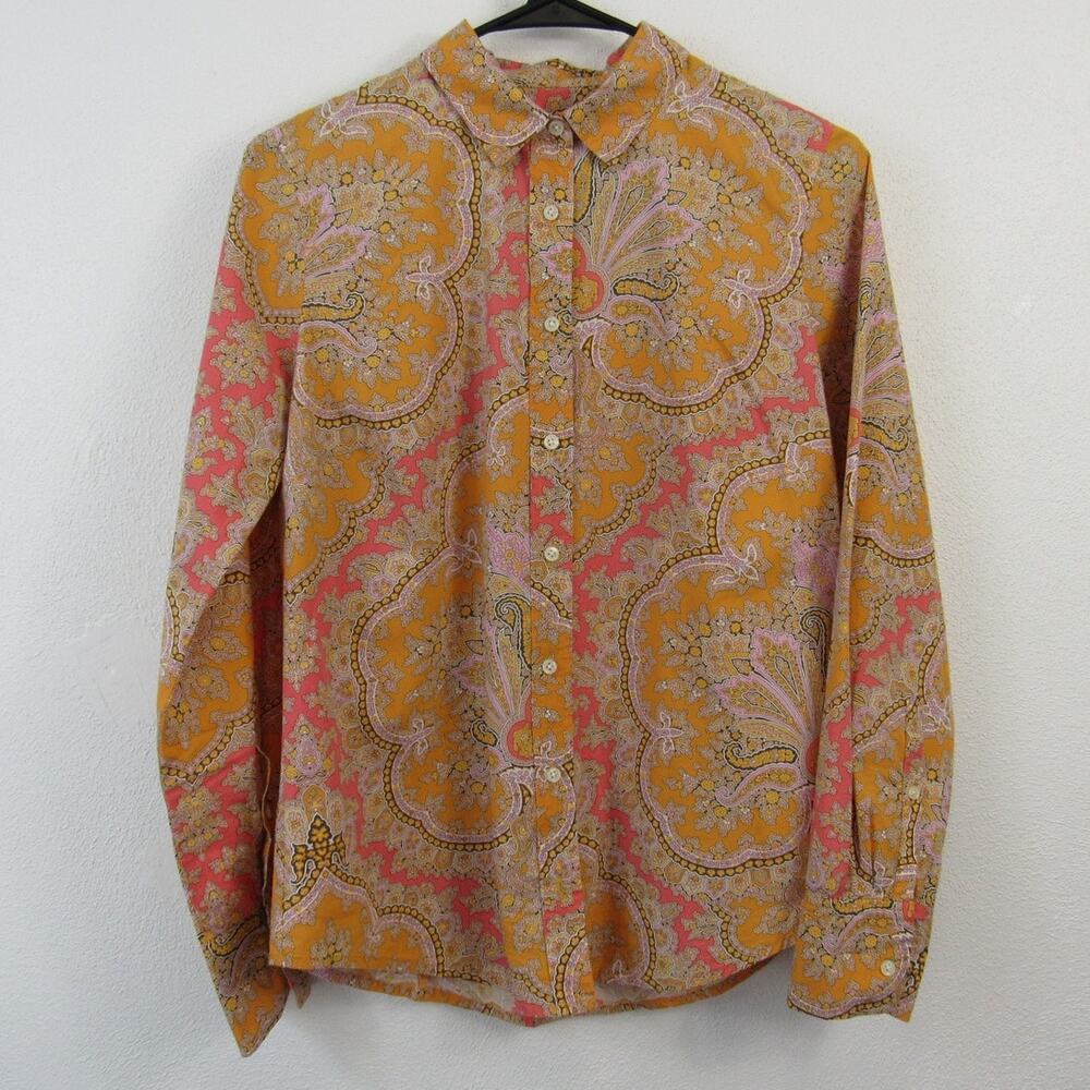 J Crew Collection Slim 4 Perfect Shirt in Ratti® Paisley Long Sleeve Button Up